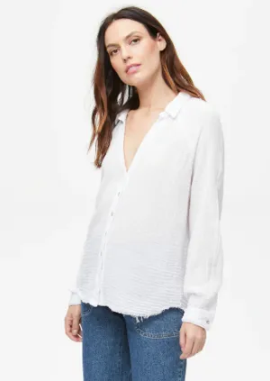 Gauze Long sleeve blouse