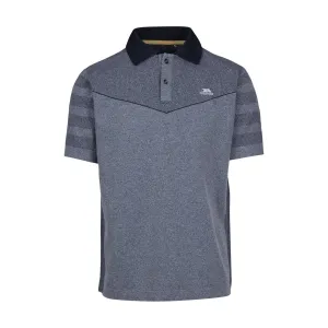 Nab Mens Active Polo Shirt in Navy Marl